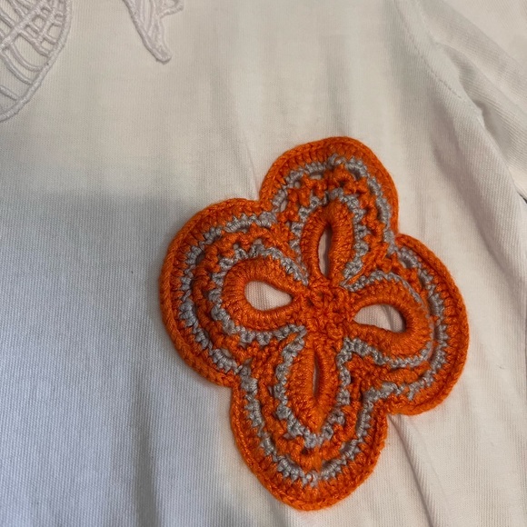 Opening Ceremony crochet floral tee S - Picture 4 of 6